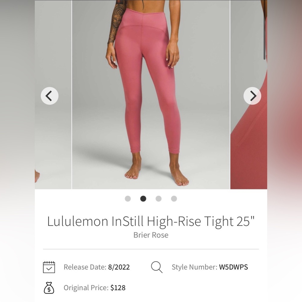 Lululemon InStill High-Rise Tight 25"